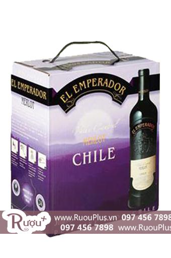 Rượu Vang Bịch Chile Emperador Merlot 3 lít