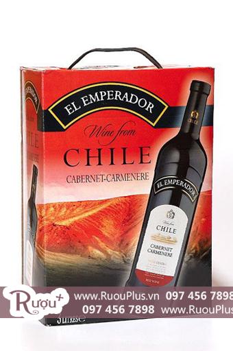Rượu Vang Bịch Chile El Emperador Cabernet Carmenere 3 lít