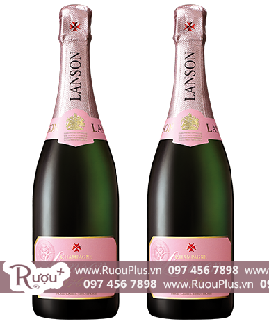 Champagne Pháp Lanson Rose Label Nhãn Hồng