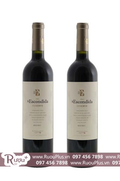 Rượu vang Argentina Finca La Escondida Reserve Malbec