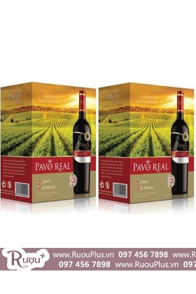 Rượu vang bịch Chile PAVO REAL Cabernet Sauvignon BIB 3.0L