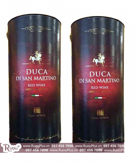 Rượu vang bịch Duca DiSan martino 3 Lít Giá rẻ