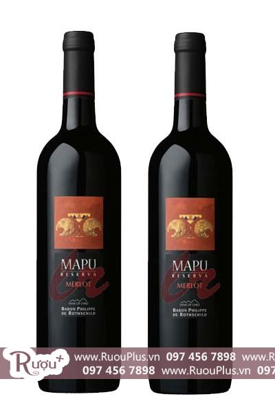 Rượu vang Chile Baron Philippe de Rothschild - Mapu Reserva Merlot