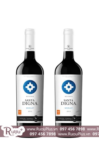 Rượu vang Chile Santa Digna Merlot Reserva