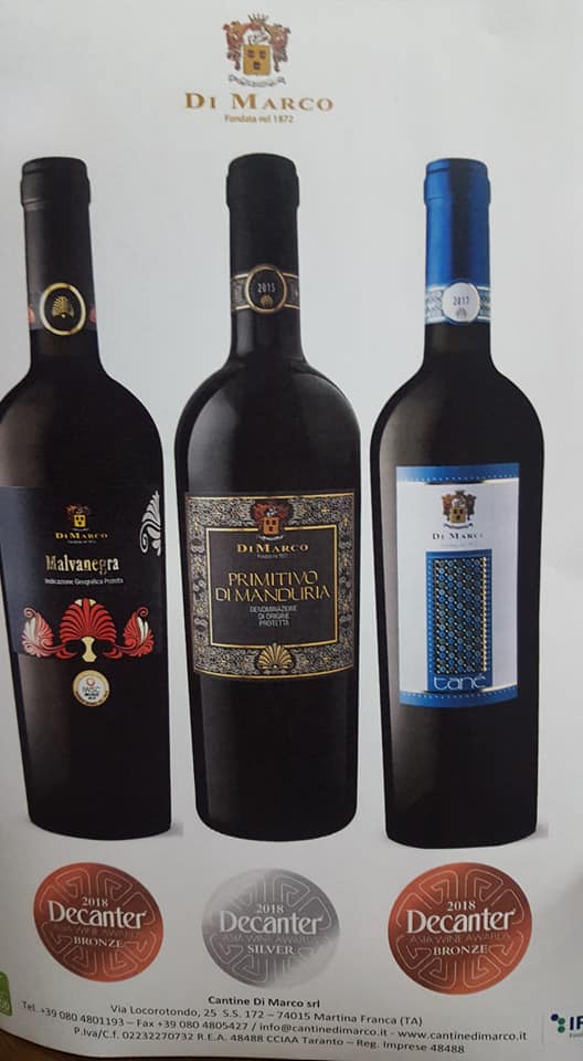 Rượu vang Ý Cantine Di Marco Primitivo di Manduria