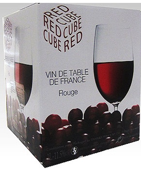 vang bịch Red Cube Vin De Table de France Rouge 3 Lít