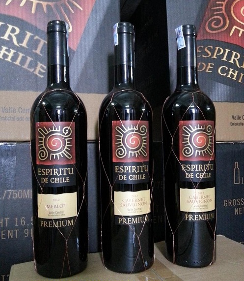 Giá rượu vang Chile mặt trời Espiritu De Chile 750ml giá rẻ nhất