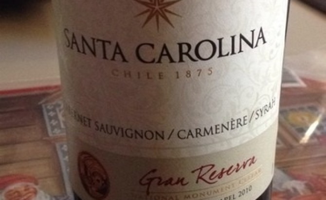 Rượu vang Chile Santa Carolina Gran Reserva Cabernet Sauvignon Carmenere Syrah
