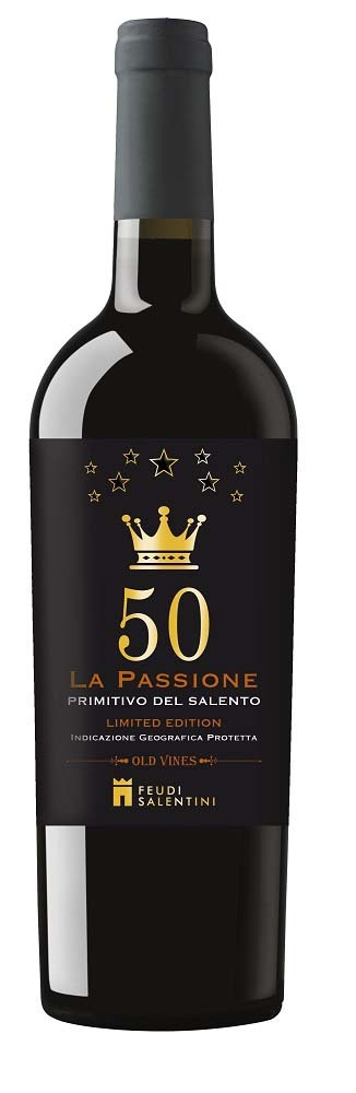 Rượu vang Ý 50 La Passione primitivo del salento limited edition