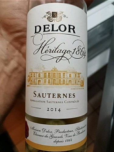Rượu vang ngọt Delor Heritage 1864 Sauternes