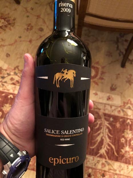 Rượu vang Ý Epicuro Salice Salentino Rosso Reserva