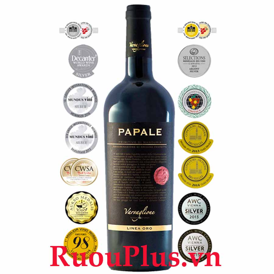 Rượu vang Papale Primitivo giá bán rẻ nhất