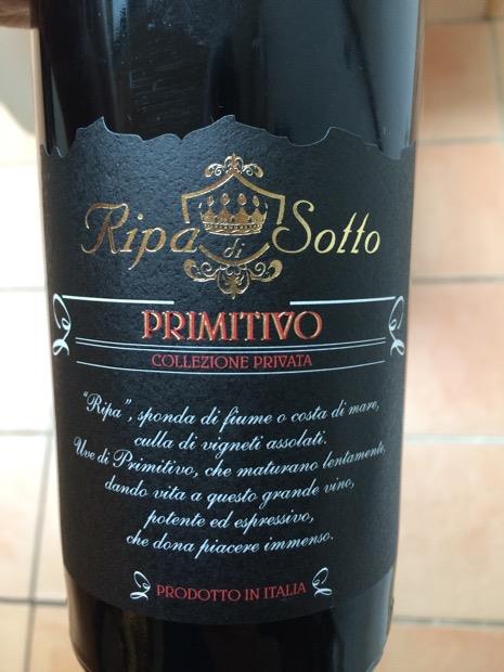 Rượu vang Ý Ripa di Sotto Primitivo