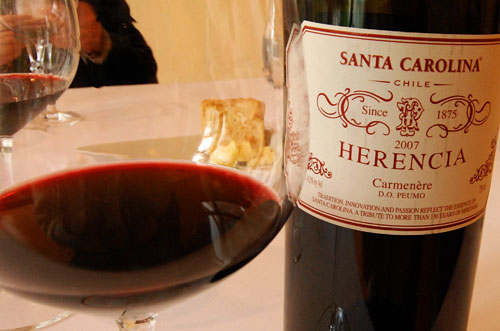 Rượu vang Chile Santa Carolina Herencia 