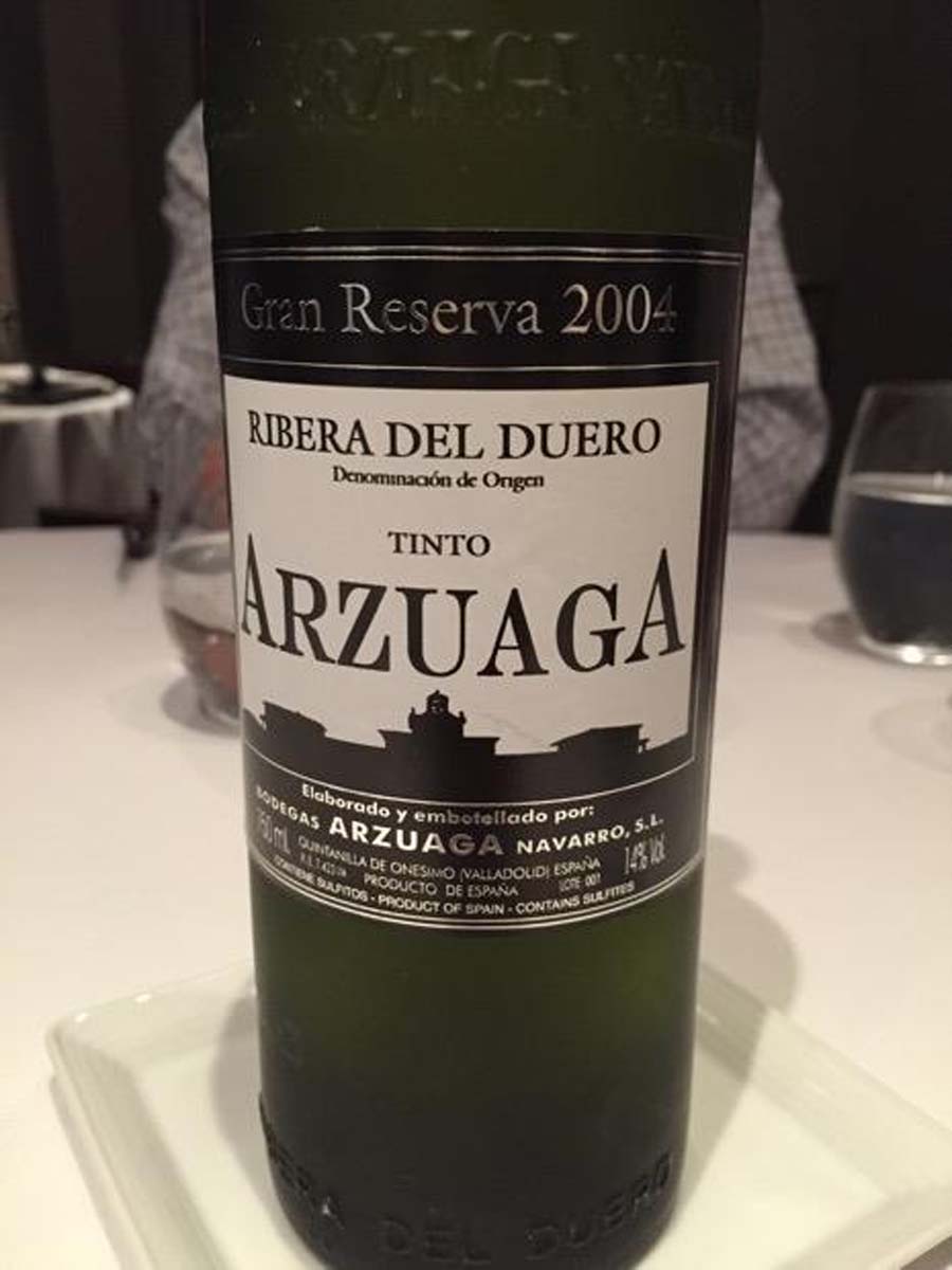 Rượu vang Tây Ban Nha Arzuaga Tinto Gran Reserva Ribera