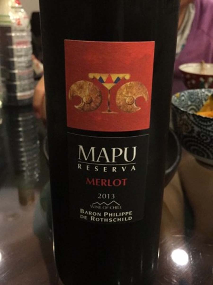 Rượu vang Chile Baron Philippe de Rothschild - Mapu Reserva Merlot