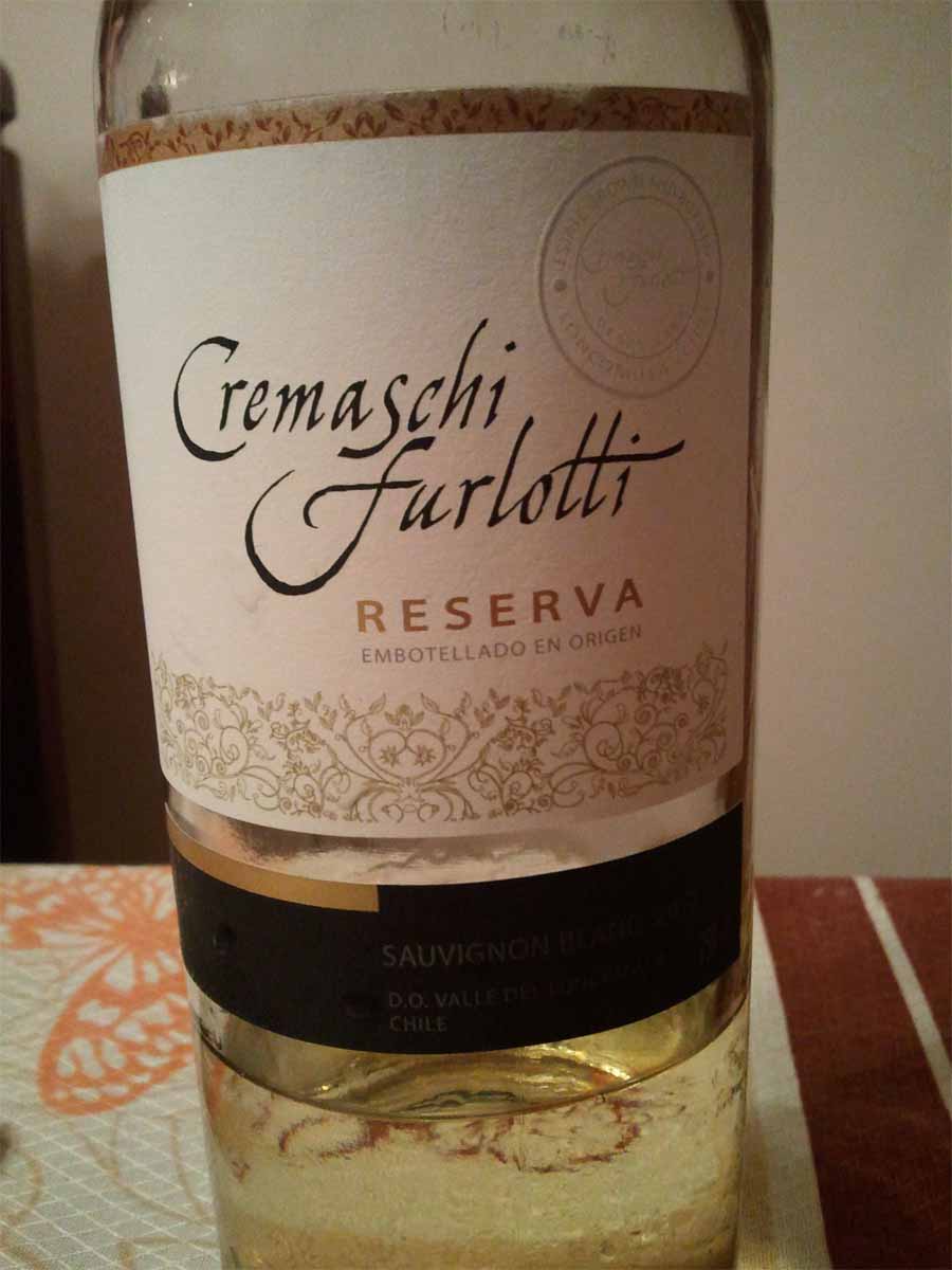 Rượu vang Chile Cremaschi Reserva Sauvignon Blanc