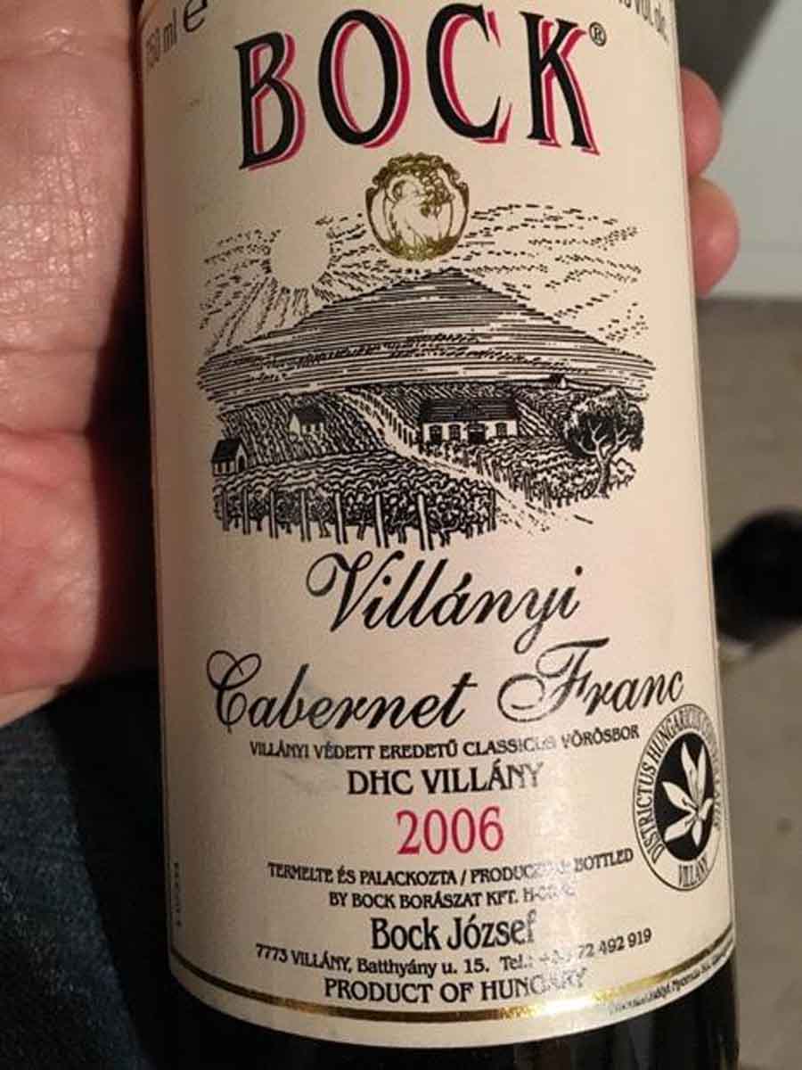 Rượu vang Hungary Bock Cabernet Franc