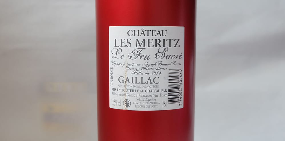 Rượu vang Pháp Château Les Meritz Le Feu Sacré Gaillac