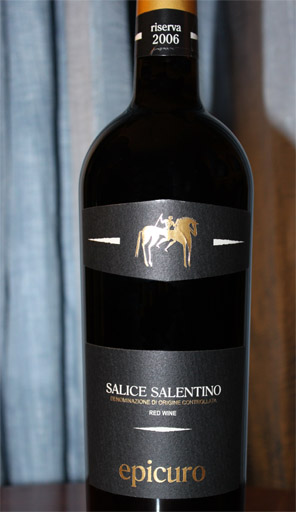 Rượu vang Ý Epicuro Salice Salentino Rosso Reserva