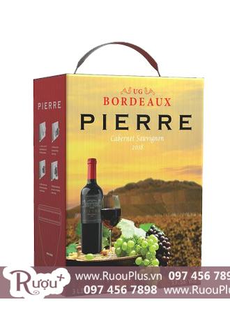 Rượu vang bịch Pierre Bordeaux 3L Cabernet Sauvignon