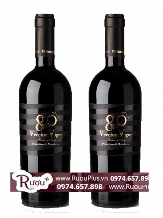 Rượu Vang Ý 80 Vecchie Vigne Primitivo Di Manduria