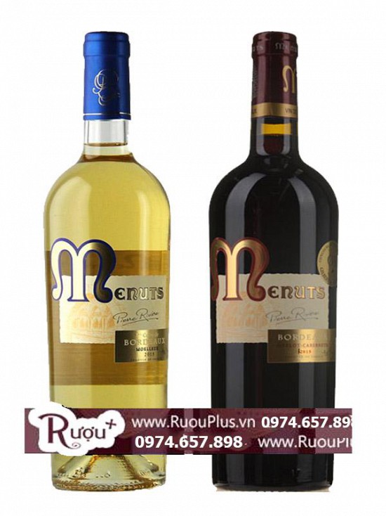 Rượu vang Menuts Wine Rouge - Blanc