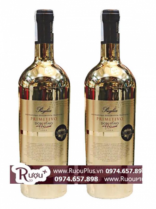 Rượu vang Don Vino Primitivo Gold Puglia