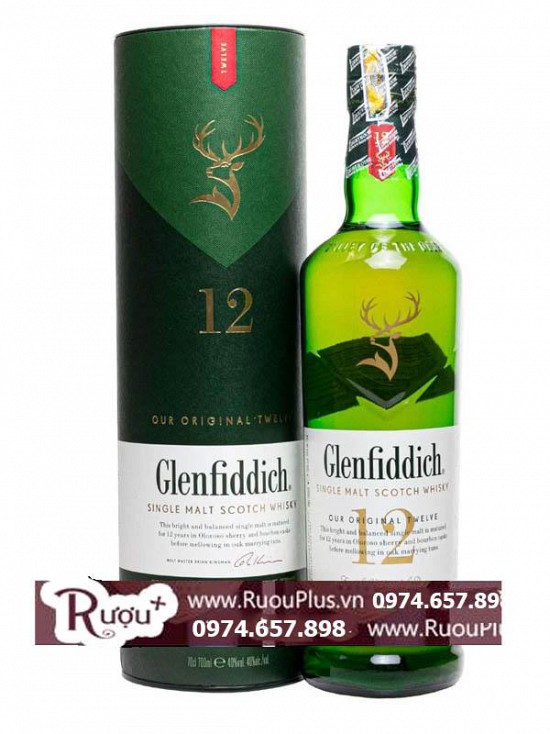 Rượu Glenfiddich 12 Single Malt Scoth Whisky