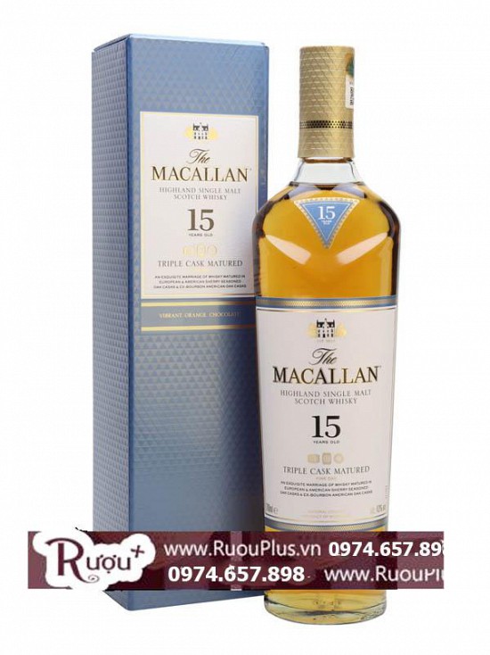 Rượu Macallan 15 Triple Cask