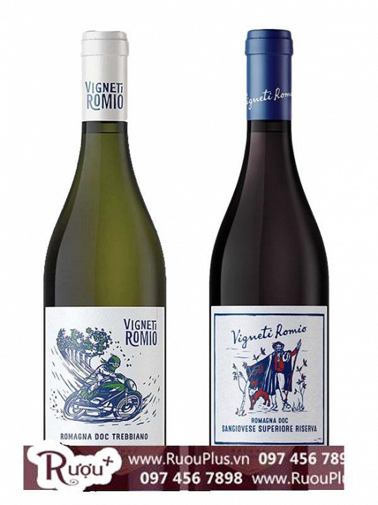 Rượu Vang Vigneti Romio Romagna DOC Red - White