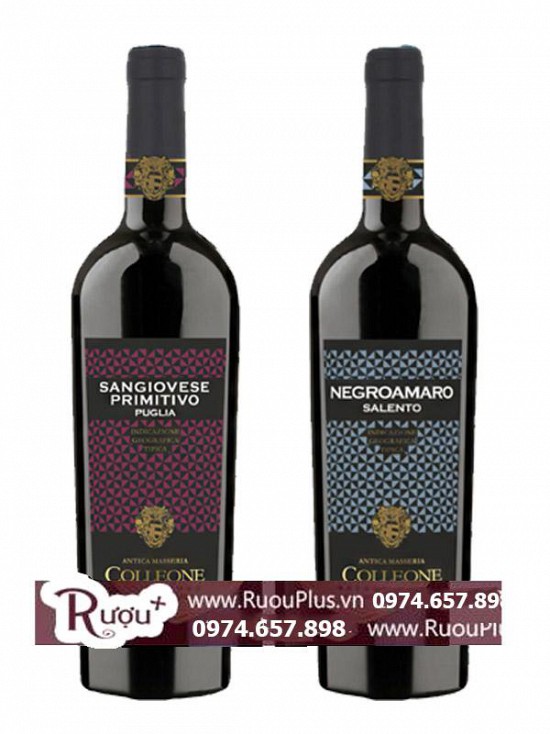 Rượu Vang Ý Colleone Sangiovese Primitivo ( Negroamaro )