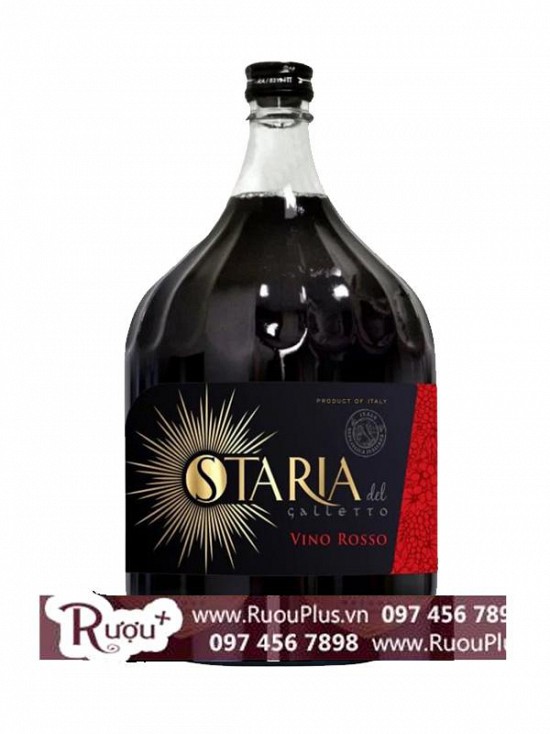Rượu vang Staria Del Galletto Vino Rosso 3L 14 độ
