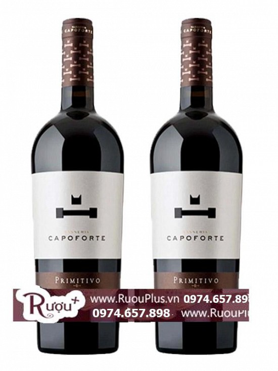 Rượu vang Capoforte Primitivo Puglia