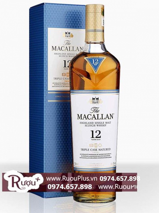 Rượu Macallan 12 Triple Cask