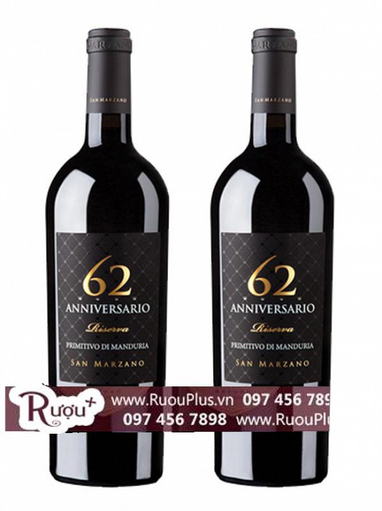 Rượu vang 62 Anniversario Primitivo di Manduria