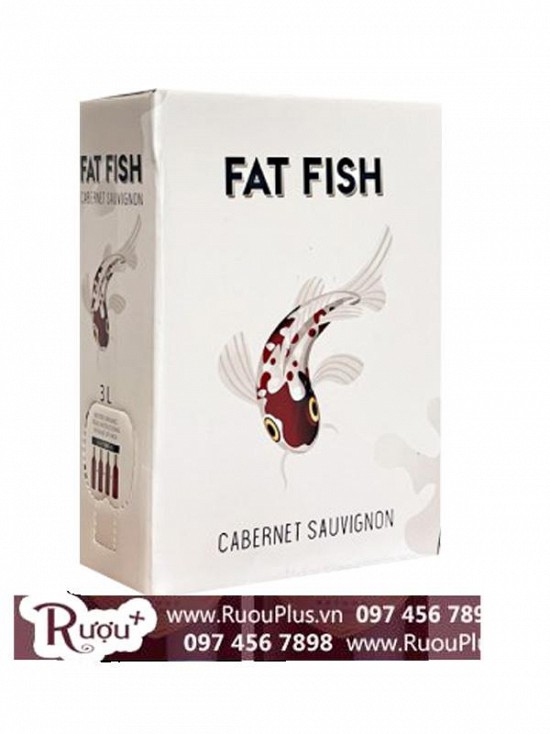 RƯỢU VANG BỊCH FAT FISH NHẬP KHẨU NGUYÊN BỊCH.