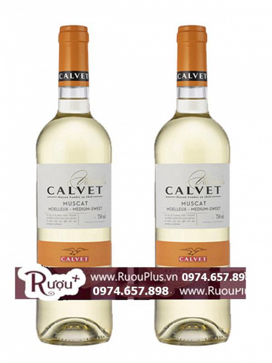 Rượu vang Calvet Varietals Muscat Moelleux Medium Sweet