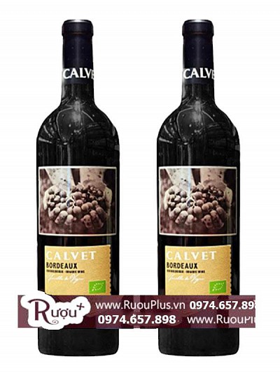 Rượu Vang Pháp Calvet Bordeaux Fueille de Vigne Organic wine