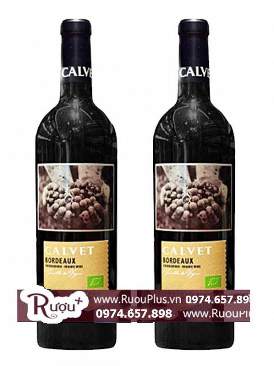 Rượu Vang Pháp Calvet Bordeaux Fueille de Vigne Organic wine