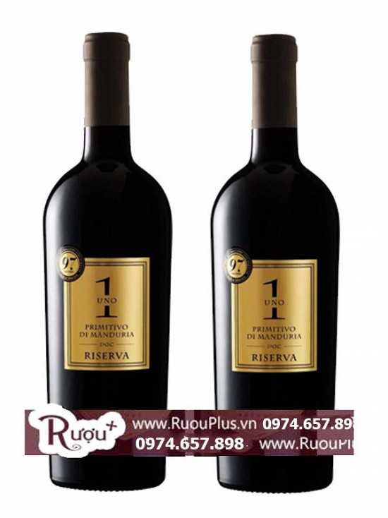 Rượu Vang Ý Uno 1 Primitivo di Manduria Reserva