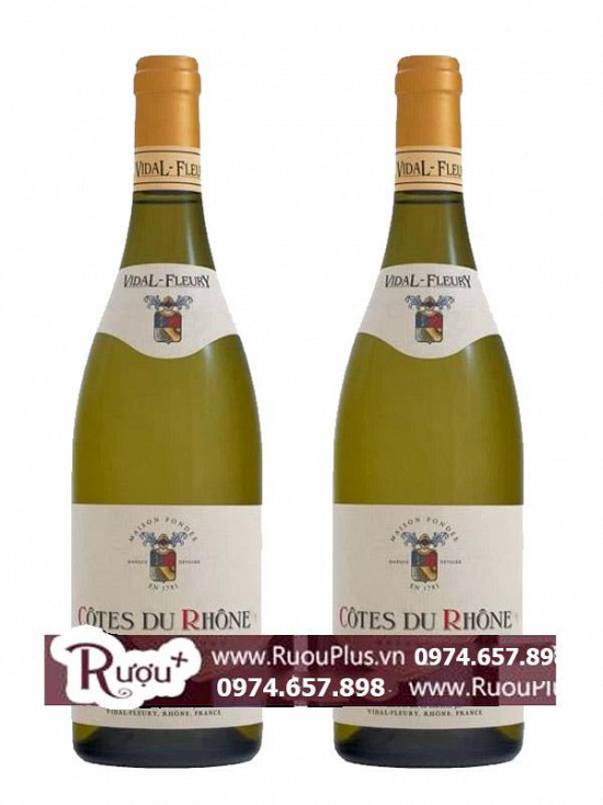 Rượu Vang Cotes Du Rhone Blanc Vidal Fleury