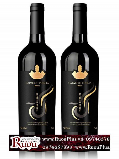 Rượu vang Capaccio Puglia Merlot IGT