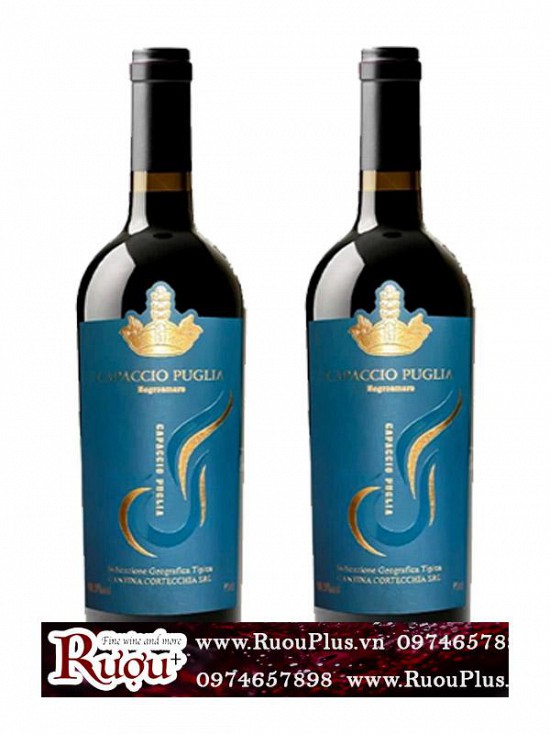 Rượu Vang Capaccio Puglia Negroamaro 16,5%