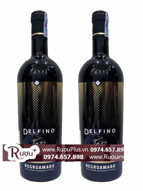 Rượu vang Delfino Negroamaro Puglia