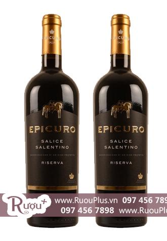 Rượu vang Ý Epicuro Salice Salentino Rosso Reserva