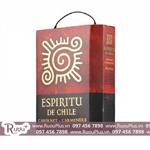 Vang bịch Mặt trời Espiritu De Chile 3l Cabernet Carmenère