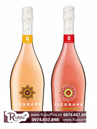 Rượu Vang Nổ Fizgrape Strawberry - Peach