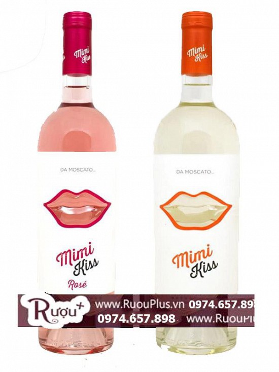 Rượu vang Mimi Kiss DA Moscato Rose - White