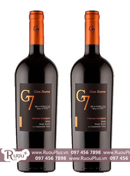 Rượu vang Chile G7 Gran Reserva Cabernet Sauvignon